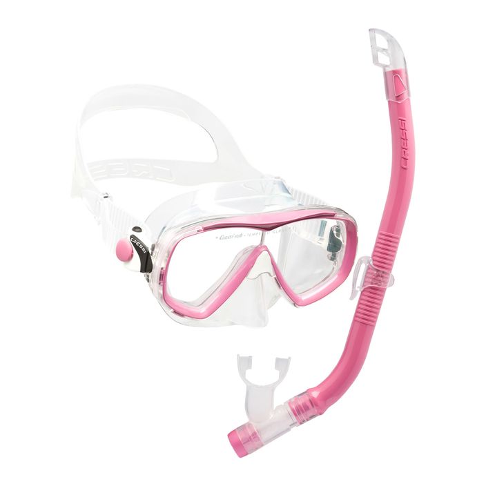Cressi Estrella Jr gyermek snorkel szett + Top maszk + snorkel rózsaszín DM350040 2