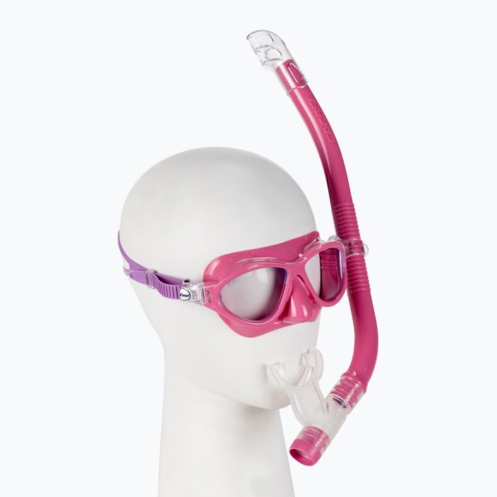 Búvárszett Cressi Moon Kid + Top Light maszk + snorkel rózsaszín DM200740 2