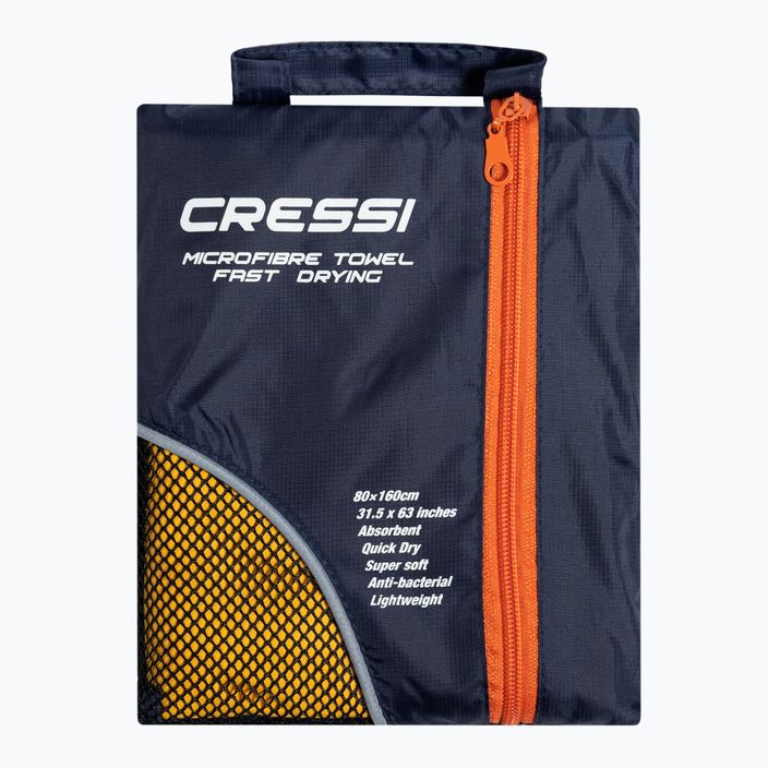 Cressi Mikroszálas gyors száradású kétszínű strandtörülköző sárga XVA880 5