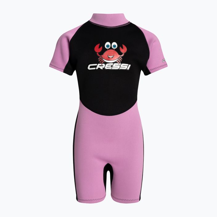 Cressi Smoby Shorty 2 mm-es gyermek úszóhab fekete és rózsaszín XDG008301