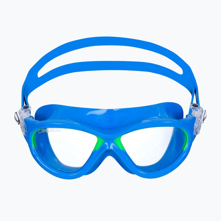 Cressi Mini Cobra csecsemő úszómaszk kék/zöld DE202021 2