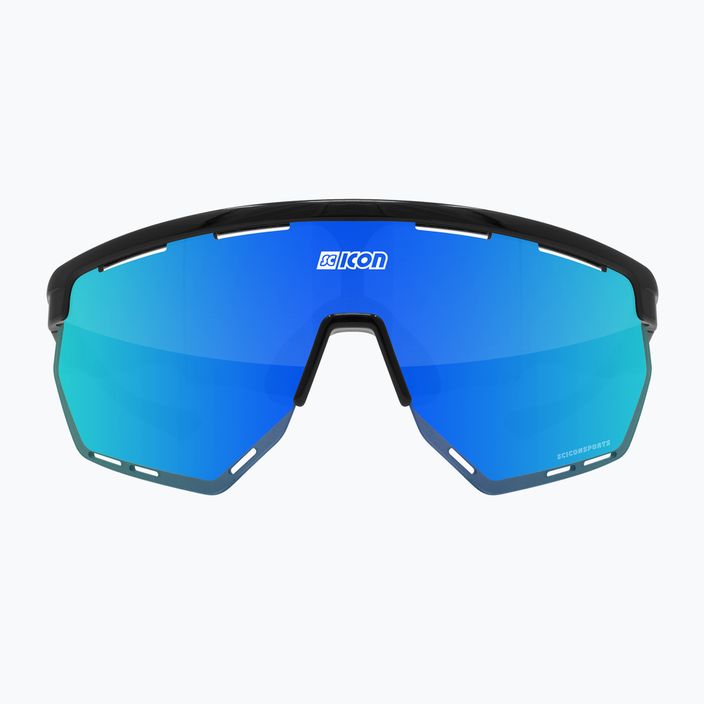 SCICON Aerowing fekete fényes/scnpp többtükrös kék kerékpáros szemüveg EY26030201 3