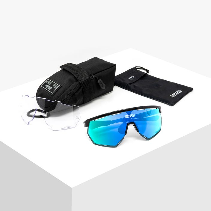 SCICON Aerowing fekete fényes/scnpp többtükrös kék kerékpáros szemüveg EY26030201 7