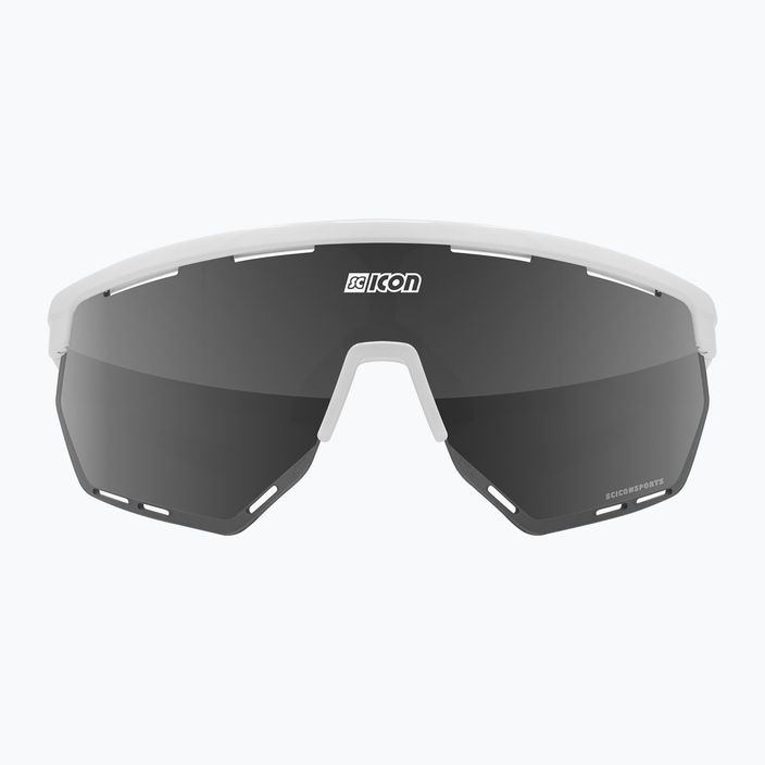 SCICON Aerowing fehér fényes/scnpp többtükrös ezüst kerékpáros szemüveg EY26080802 3