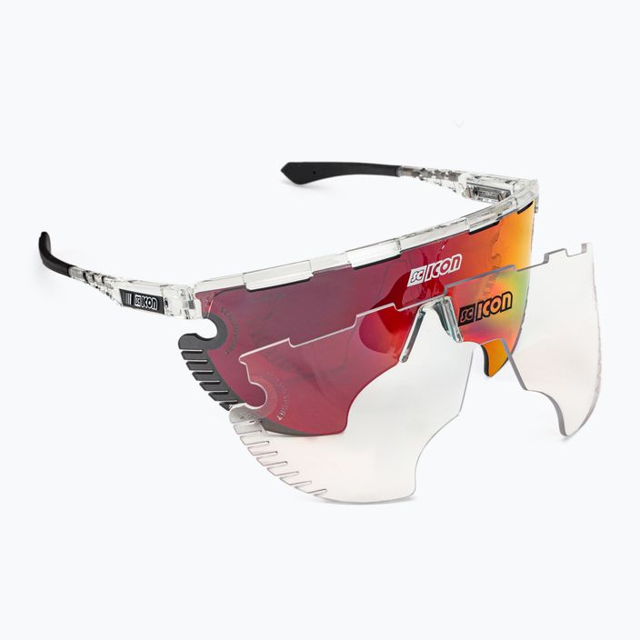 SCICON Aerowing Lamon kristály fényes/scnpp többtükrös piros kerékpáros szemüveg EY30060700