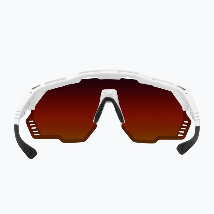 SCICON Aeroshade Kunken fehér fényes/scnpp többtükrös piros kerékpáros szemüveg EY31060800 5