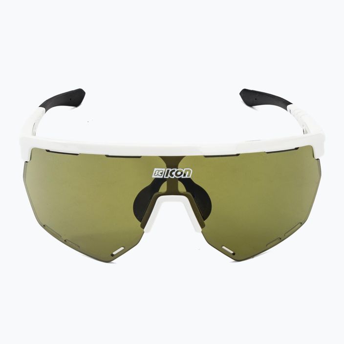 SCICON Aerowing fehér fényes/scnpp zöld nyomvonalas kerékpáros szemüveg EY26150800 4