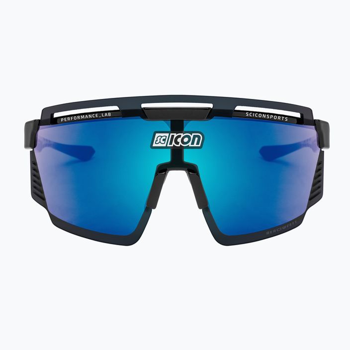 SCICON Aerowatt fekete fényes/scnpp többtükrös kék kerékpáros szemüveg EY37030200 3