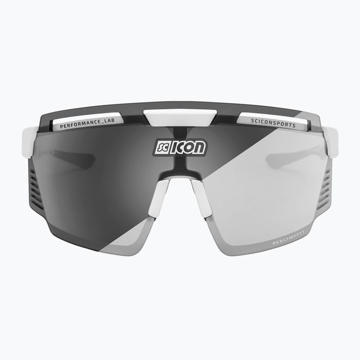 SCICON Aerowatt fehér fényes/scnpp fotokróm ezüst kerékpáros szemüveg EY37010800 3
