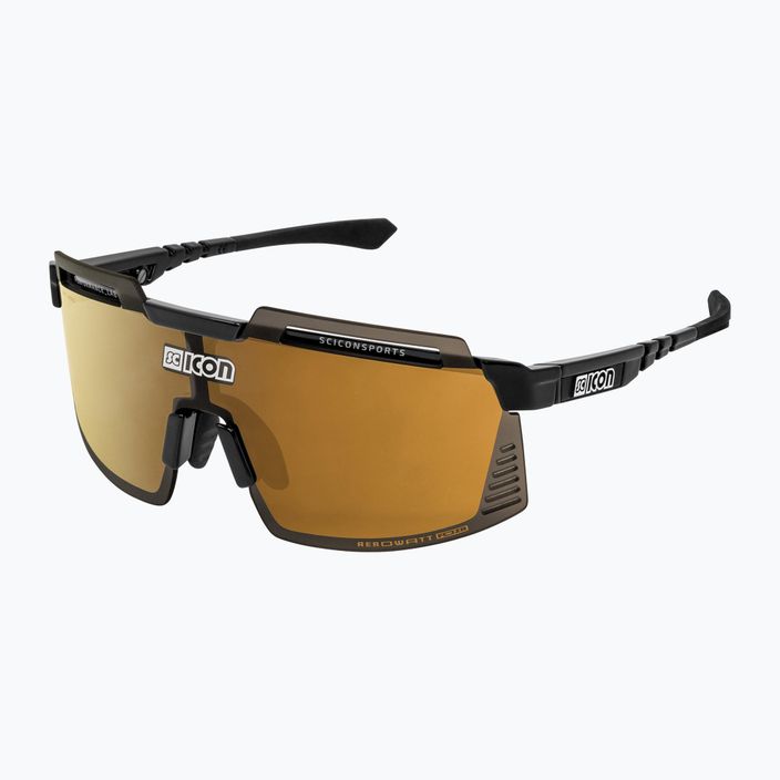 SCICON Aerowatt Foza fekete fényes/scnpp multitükrös bronz kerékpáros szemüveg EY38070200 2