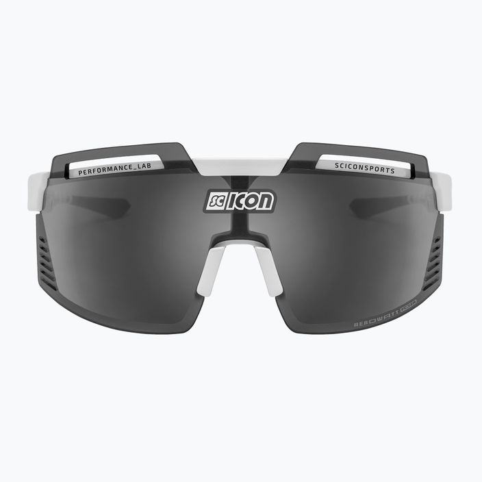SCICON Aerowatt Foza fehér fényes/scnpp többtükrös ezüst kerékpáros szemüveg EY38080800 3