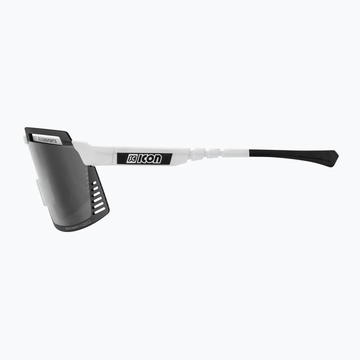 SCICON Aerowatt Foza fehér fényes/scnpp többtükrös ezüst kerékpáros szemüveg EY38080800 4
