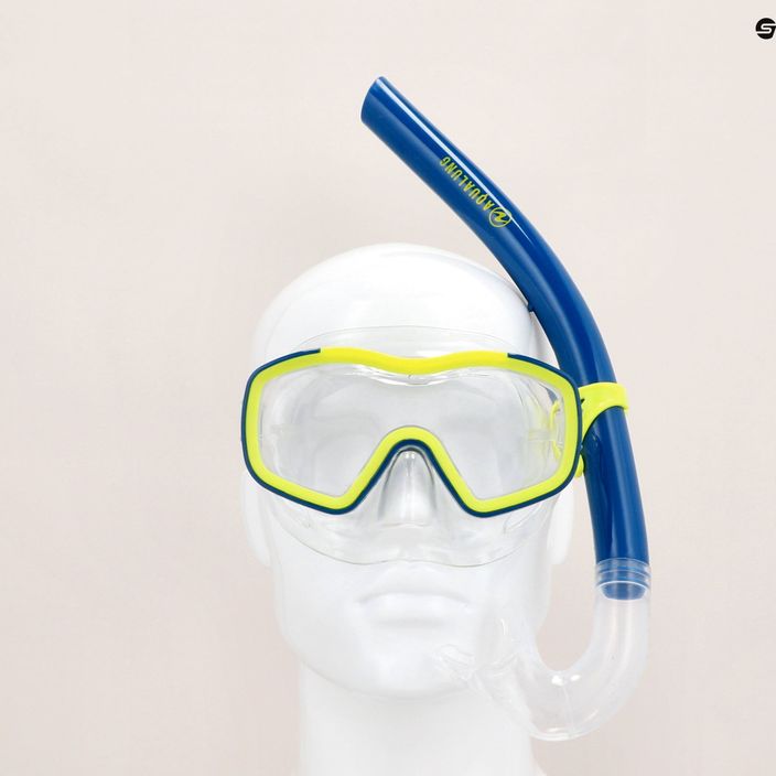 AQUALUNG Raccon búvárszett maszk + snorkel kék/sárga SC4000007 12
