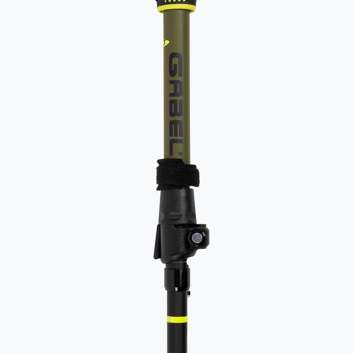 GABEL Fusion vezetékes nordic walking botok Fekete/Lime 6