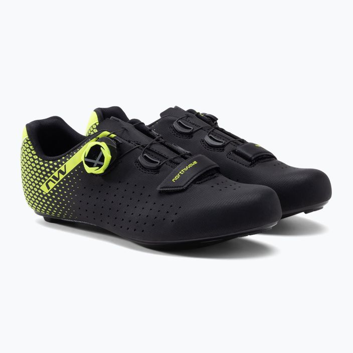 Férfi kerékpáros cipő Northwave Core Plus 2 fekete/sárga 80211012 5