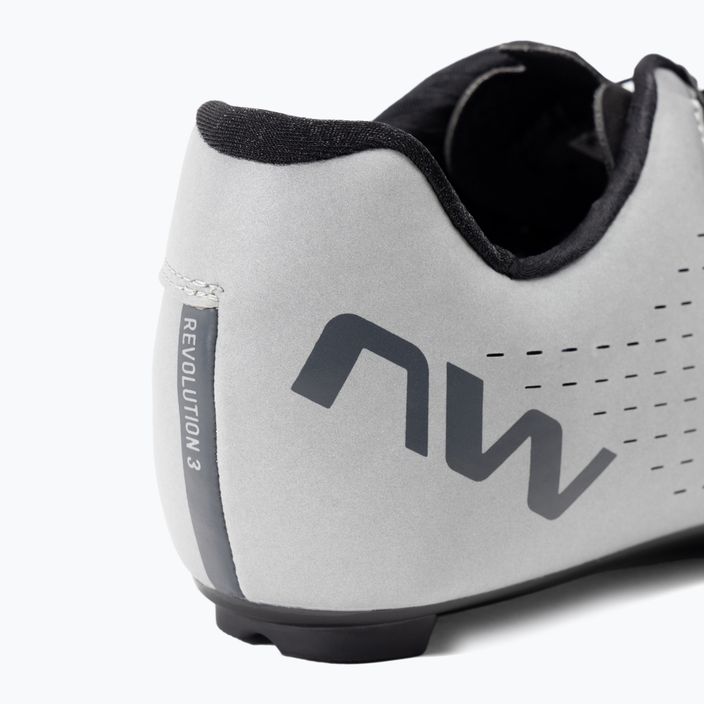 Northwave férfi kerékpáros cipő Revolution 3 ezüst 80221012 9