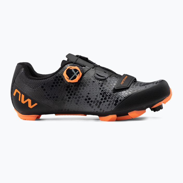Northwave Razer 2 férfi kerékpáros cipő grafit narancs 80222013 2