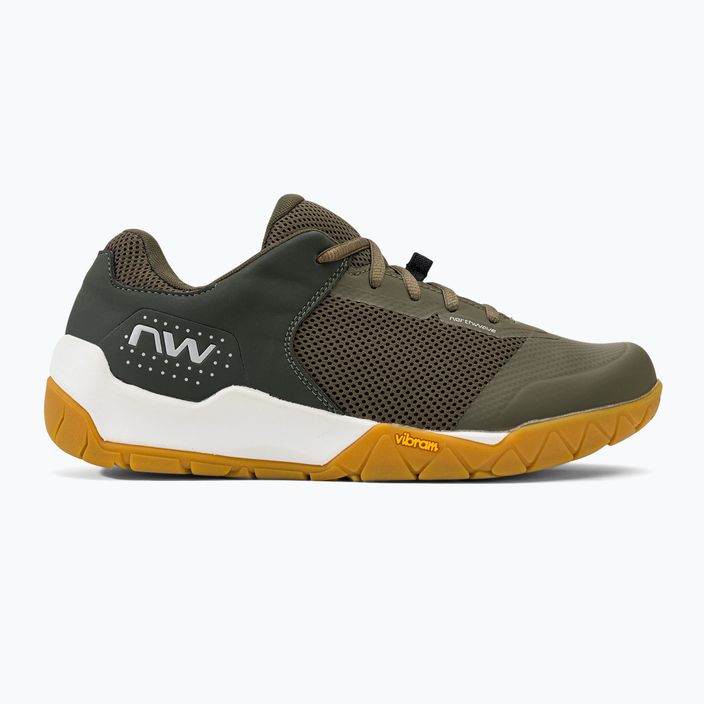 Northwave férfi platform kerékpáros cipő Multicross zöld 80223014 2