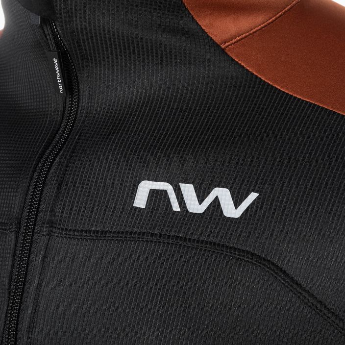 Férfi Northwave Reload SP kerékpáros kabát fekete / fahéj 3