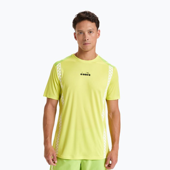 Férfi tenisz póló Diadora Challenge SS 70323 sárga DD-102.176852 2