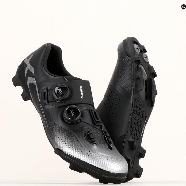 Shimano SH-XC702 férfi MTB kerékpáros cipő fekete ESHXXC702MCL01S45000 16