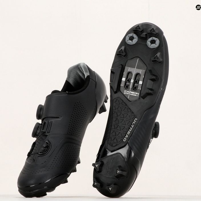 Shimano SH-XC902 férfi MTB kerékpáros cipő fekete ESHXXC902MCL01S44000 16