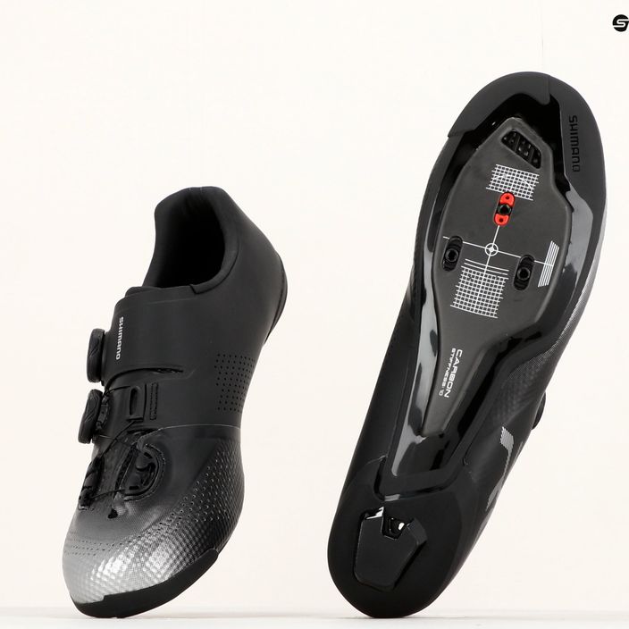 Shimano SH-RC702 férfi kerékpáros cipő fekete ESHRC702MCL01S48000 16