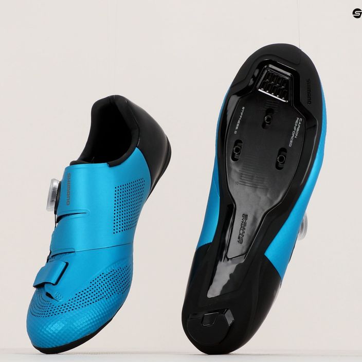 Női kerékpáros cipő Shimano SH-RC502 kék ESHRC502WCB25W39000 15
