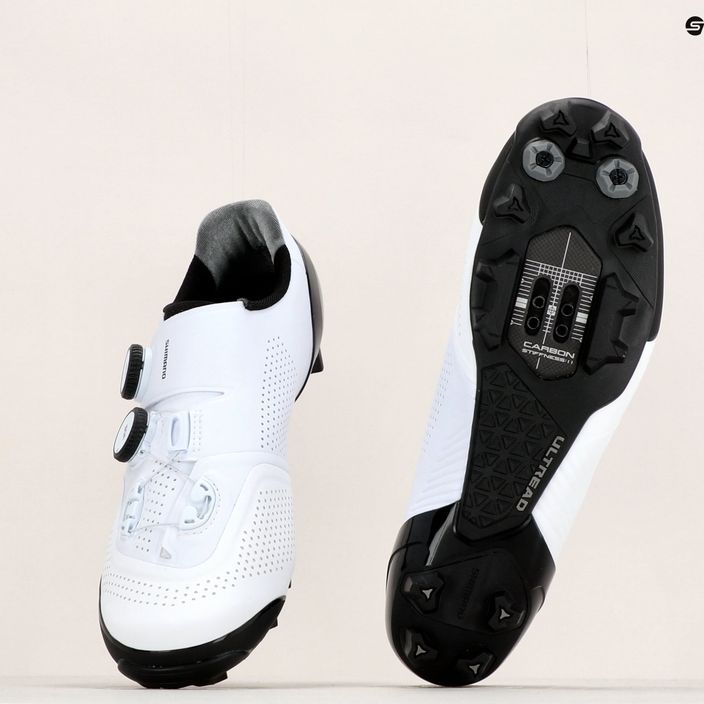 Shimano SH-XC902 férfi MTB kerékpáros cipő fehér ESHXXC902MCW01S43000 15