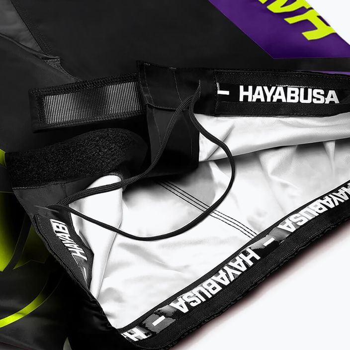 Hayabusa Icon Fight MMA rövidnadrág fekete-sárga ICFS-BK-L 6