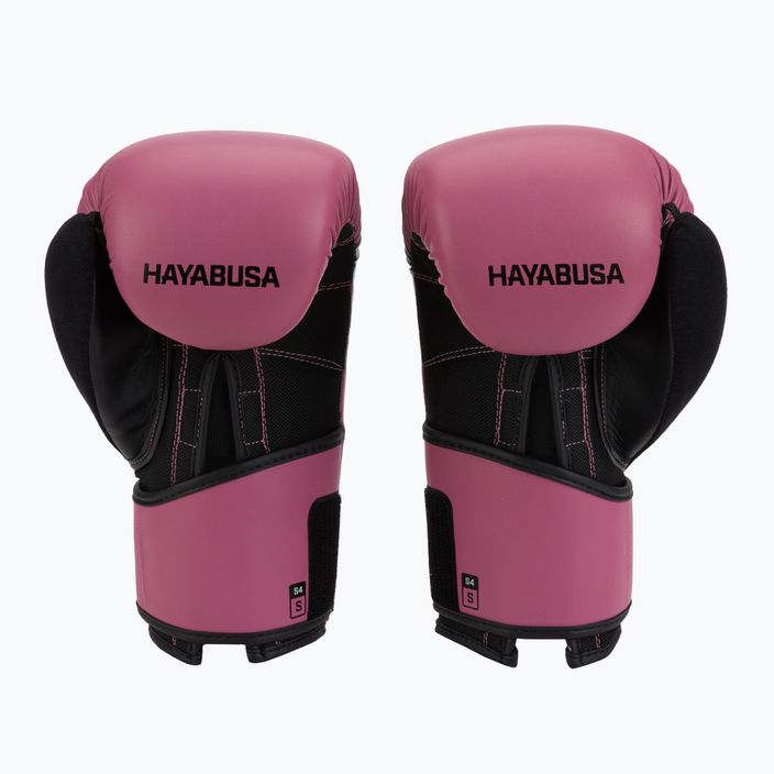 Hayabusa S4 rózsaszín/fekete bokszkesztyű S4BG 2