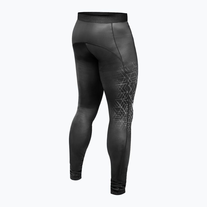 Férfi edző leggings Hayabusa Geo Ifjúsági Jiu Jitsu Spats szürke 2