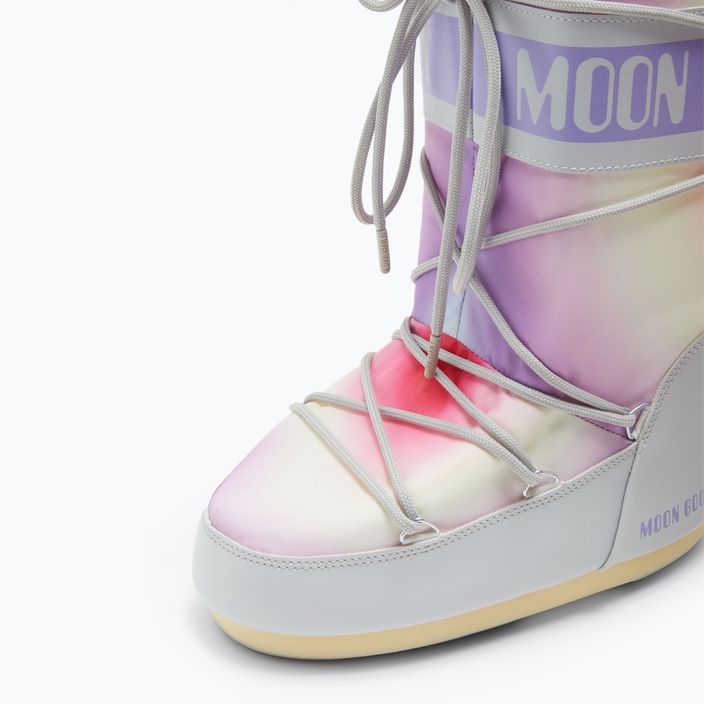 Női Moon Boot Icon Icon Tie Dye hócsizma gleccser szürke 9