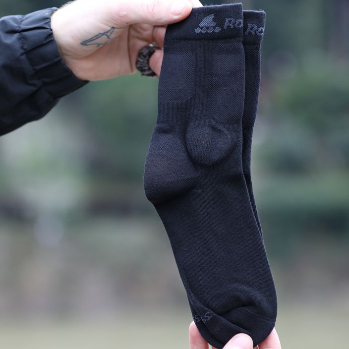 Rollerblade görkorcsolya zokni 3 csomag fekete 06A90300100 6