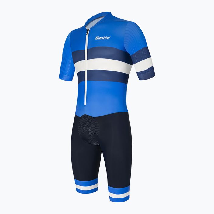 Férfi Santini Viper Bengál kerékpáros öltöny kék 2S851YC3VIPERBENGNTS 3