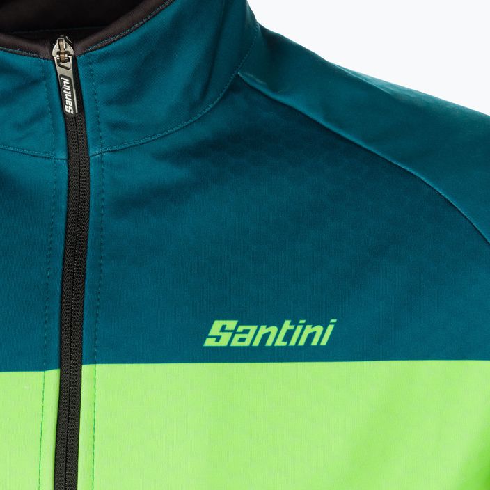 Santini Colore Téli kerékpáros dzseki zöld 2W50775COLORBENGTE 3