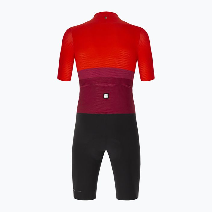 Santini Redux Istinto férfi kerékpáros öltöny fekete/piros 2S769C3REDUXISTINES 2
