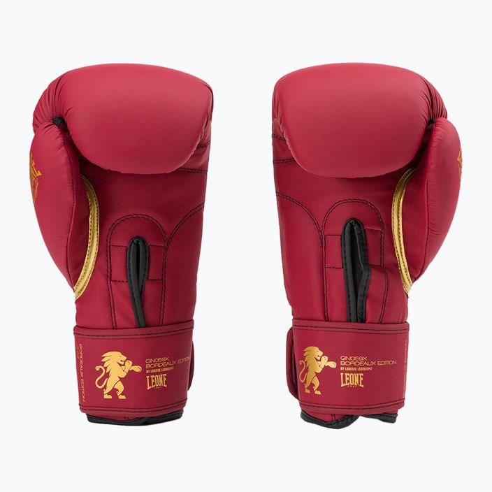 Leone Bordeaux bokszkesztyű piros GN059X 2