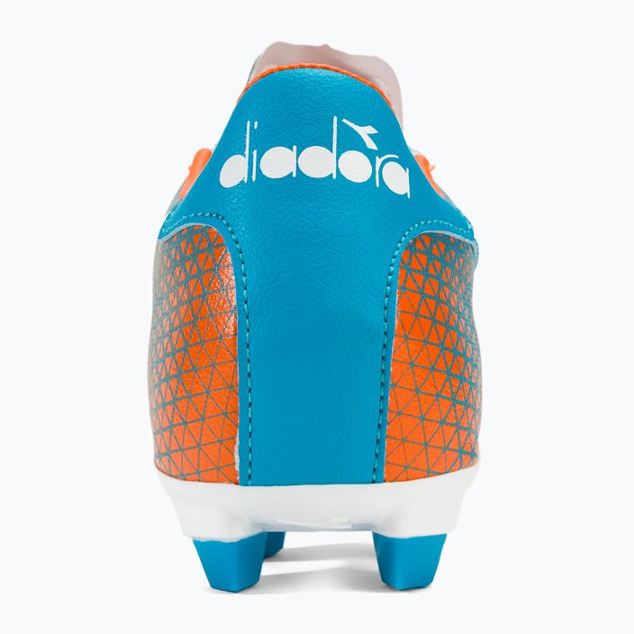 Férfi futballcipő Diadora Brasil Elite Veloce GR LPU blue fluo/white/orange 6