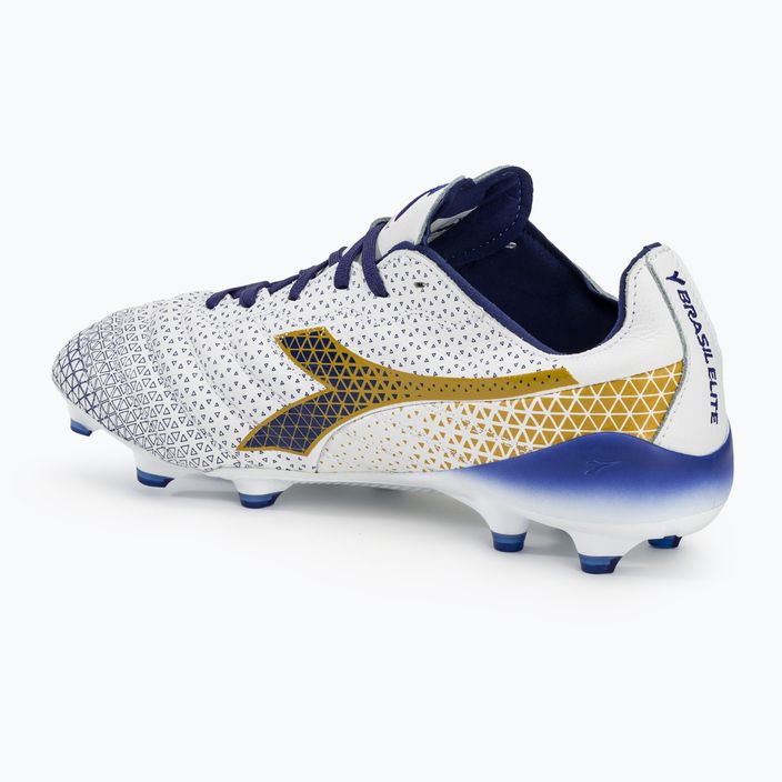 Férfi futballcipő Diadora Brasil Elite Tech GR ITA LPX white/blue/gold 3
