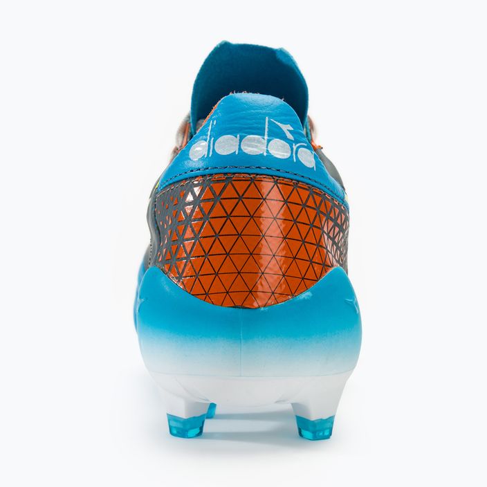 Férfi futballcipő Diadora Brasil Elite Veloce GR ITA LPX blue fluo/white/orange 6