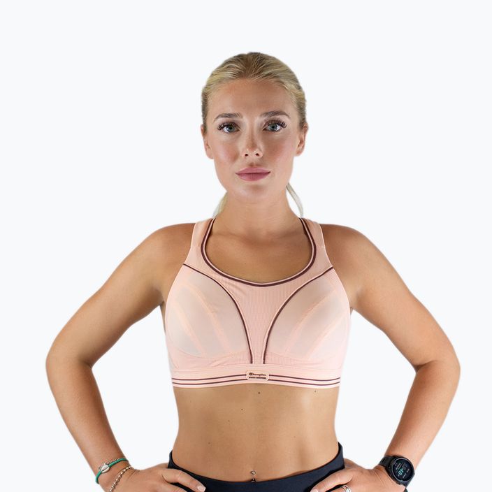 Shock Absorber Ultimate Run Bra rózsaszín ragyogás