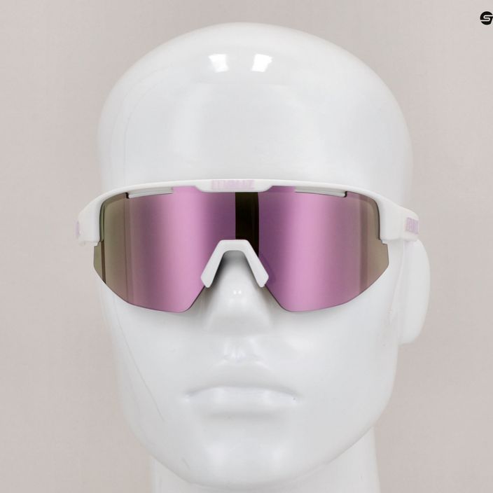 Bliz Matrix S3 matt fehér lila lila logó / barna rózsaszín multi 52304-04 kerékpáros szemüveg 7