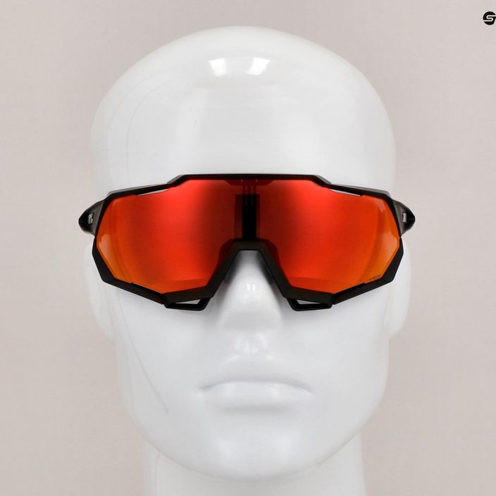 Kerékpáros szemüveg 100% Speedtrap puha tapintású fekete/piros többrétegű tükör 60012-00004 11