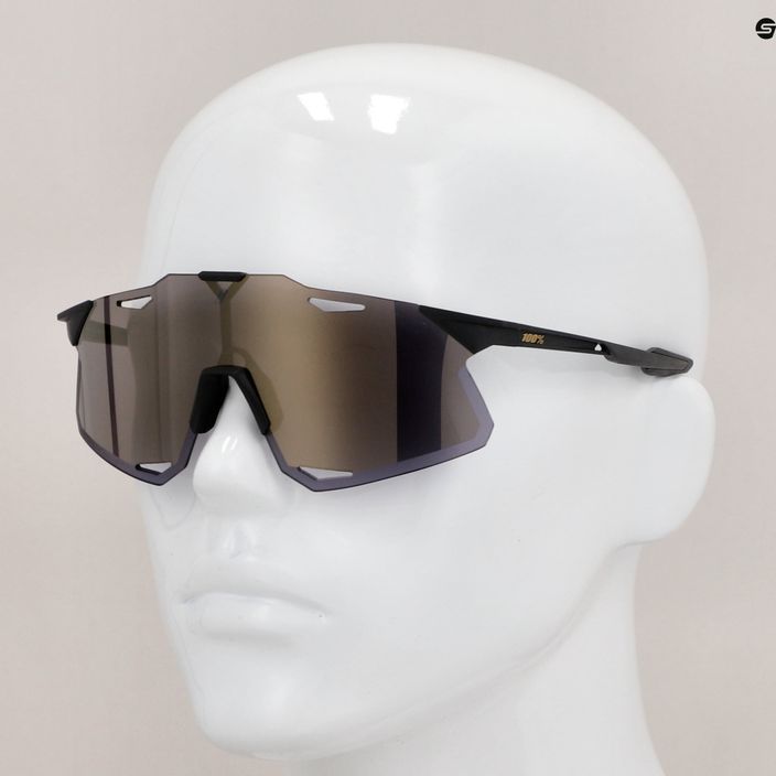 Kerékpáros szemüveg 100% Hypercraft matt fekete/lágy arany 60000-00001 11