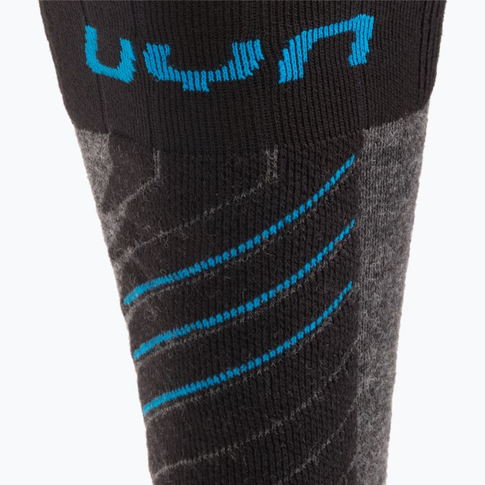 Férfi sí zokni UYN Ski Comfort Fit medium grey/melange/azure 3