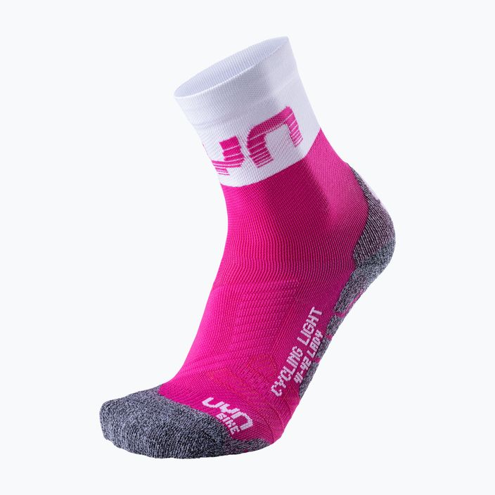 Női kerékpáros zokni UYN Light pink/white 5