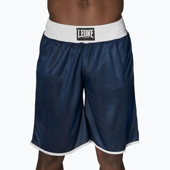 Leone Double Face Boxing férfi fordítható rövidnadrág kék/piros AB215
