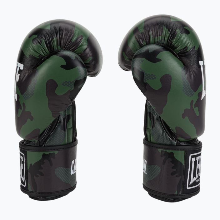 Leone terepszínű zöld bokszkesztyű GN324 4