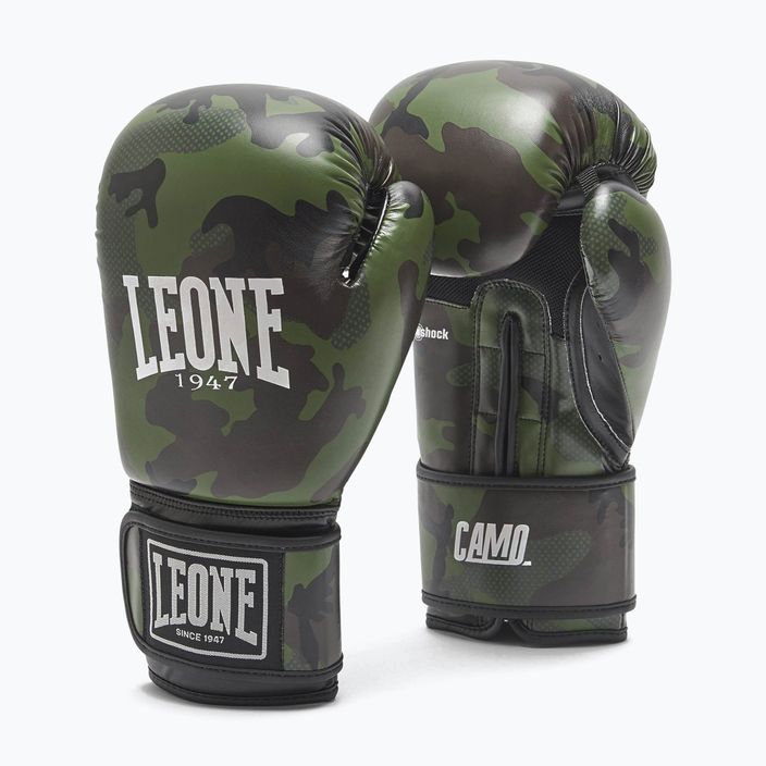 Leone terepszínű zöld bokszkesztyű GN324 7